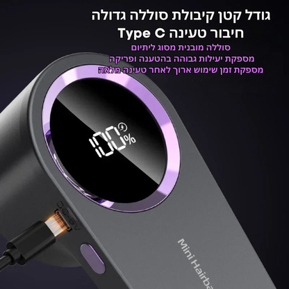 מסיר מוך חשמלי מבית Youpin עם תצוגה דיגיטלית LED – מסיר כדורי בד ופלומת בד מתקדם, נטען USB, עם להב נירוסטה עוצמתי לשמירה על מראה בגדים חדש ומרשים