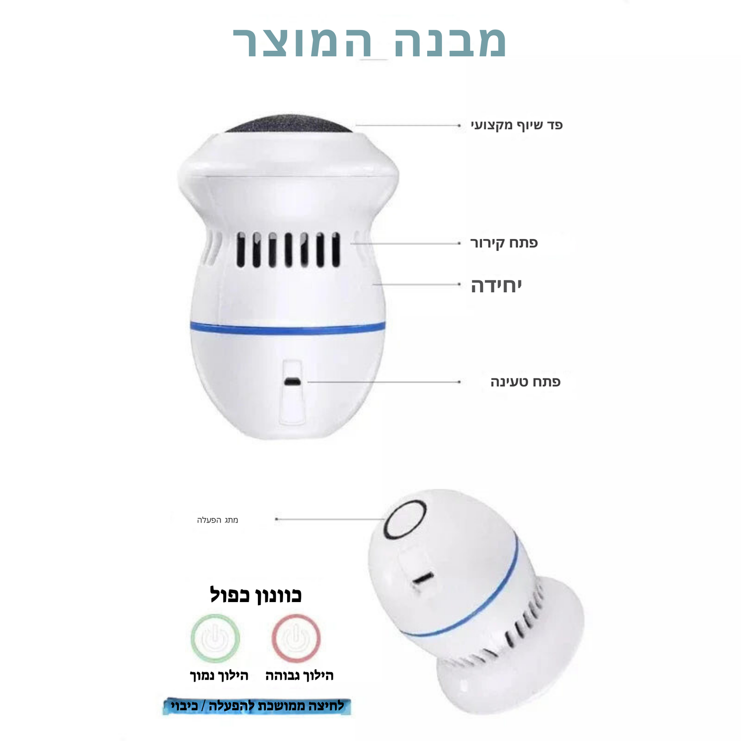 מכונת גזירת עור יבש חשמלית לרגליים - מסיר עור מת, מכשירי פדיקור מקצועיים, כלים לטיפול בכפות רגליים נטענים