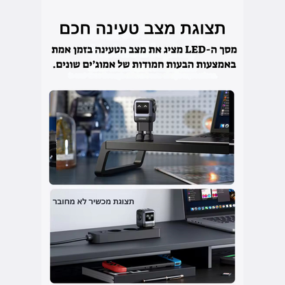 מטען מהיר 65W מבית uGreen – עיצוב רובוטי, טעינה מהירה Quick Charge 4.0 למכשירי iPhone, MacBook, טאבלטים, מחשבים ניידים, אוזניות ושעונים